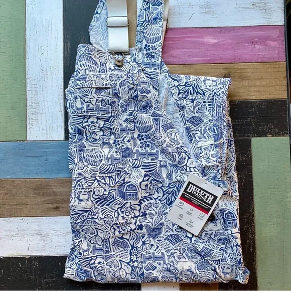 NWT Duluth 2X x31L Heirloom Gardening Bib Overalls Farm Toile Farm Garden Plant - Picture 2 of 10